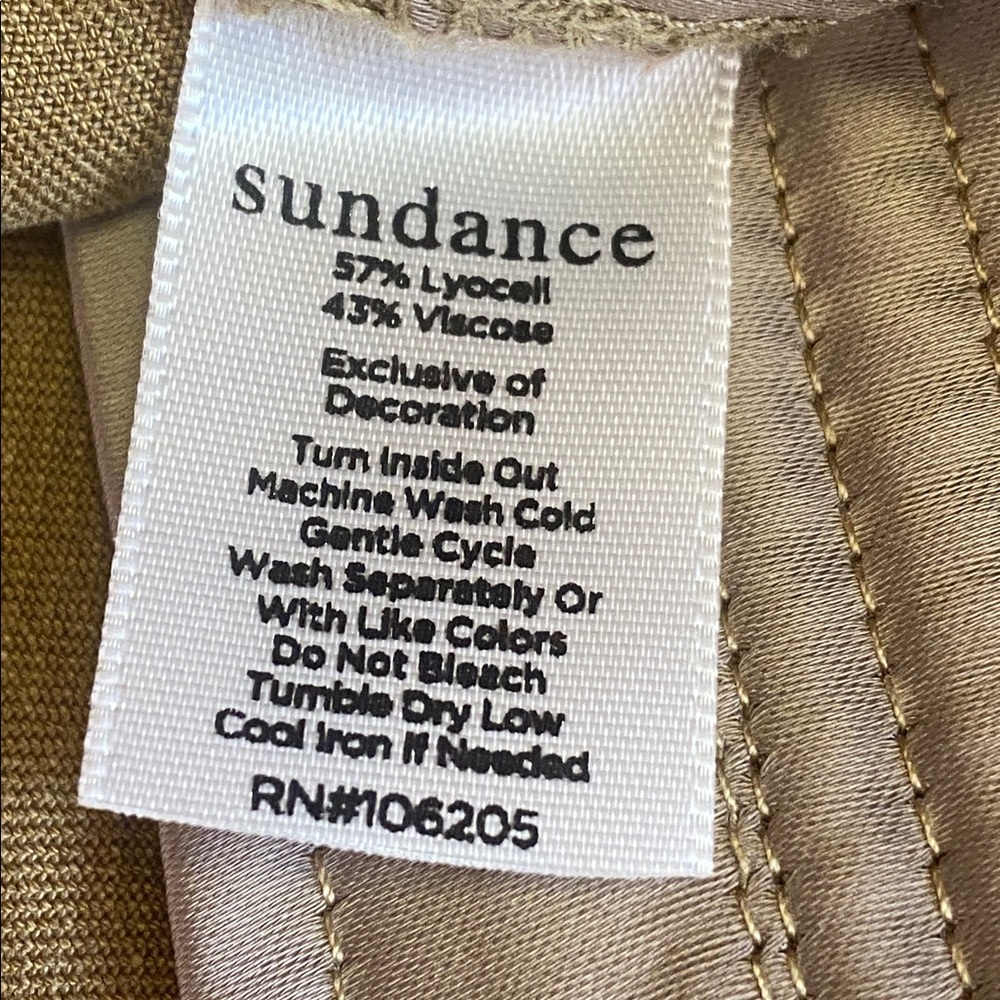 Sundance Sz 10 High-Rise Utility Cargo Pants in Olive Brown - Picture 15 of 15